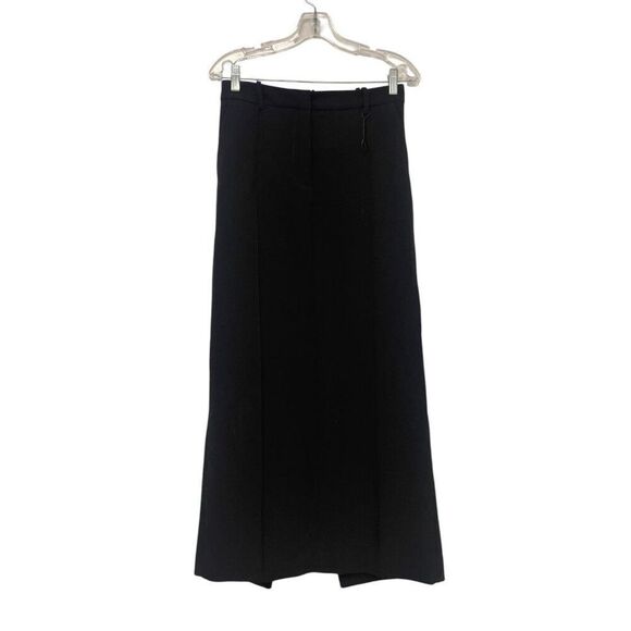 Zara Womens Pants Trousers XS Black Flat Front Wide Leg Stretchy Polyester NWOT - Picture 4 of 11